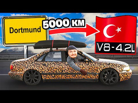 5.000 KM im Audi A8 V8! – Pannen, Angst & Chaos | 🇹🇷 Türkei Tour #1