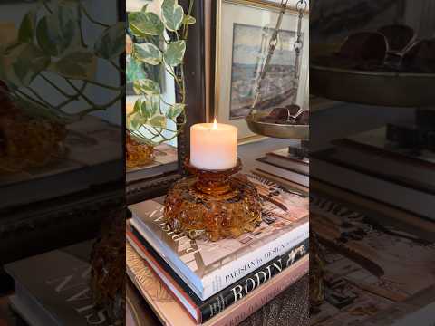 Everything has multiple uses! Flip vintage glass upside down! It's all about the little things!