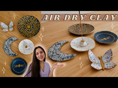 DIY AIR DRY CLAY PROJECTS || Easy, Soothing and Fun