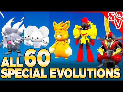 All 60 Special Evolutions in Pokemon Scarlet and Violet