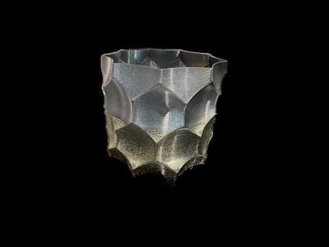 Multi coloured Vase 3D Printed With Bambu A1