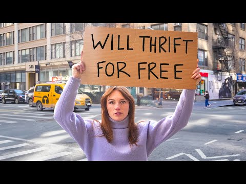 THRIFTING a stranger their dream home office *56hrs in NYC*