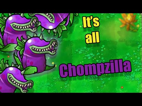 I beat PvZ Fusion Using Only Chompers