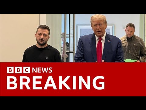 Trump calls Zelensky a 'dictator' as he hits back at 'disinformation' criticism | BBC News