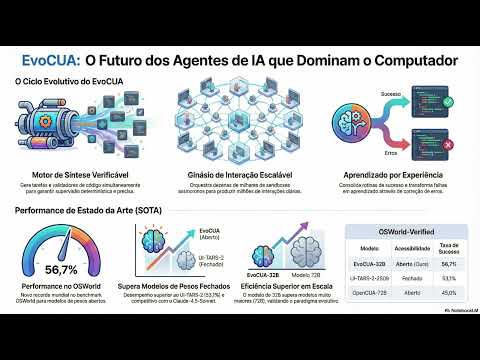 IA aprendendo a clicar: EvoCUA e o ciclo de experiência