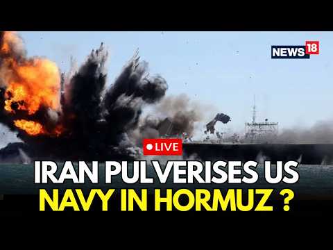 IRAN WAR ESCALATES! | LIVE: Strait of Hormuz Chaos | Cargo Ship Catches Fire After Projectile Strike