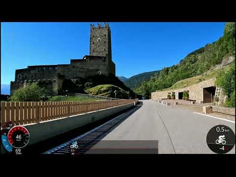 150 minute Indoor Cycling Workout Vinschgau Bike Lane Garmin Ultra HD Video