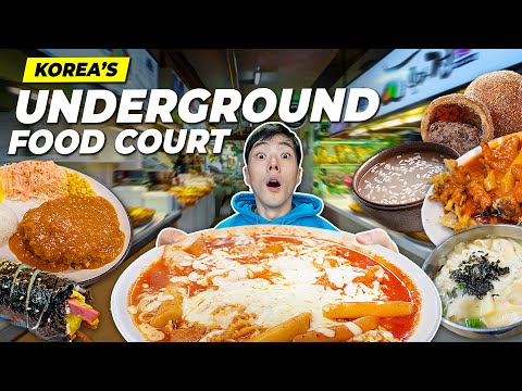 Korea's Underground Food Court Has AMAZING Food