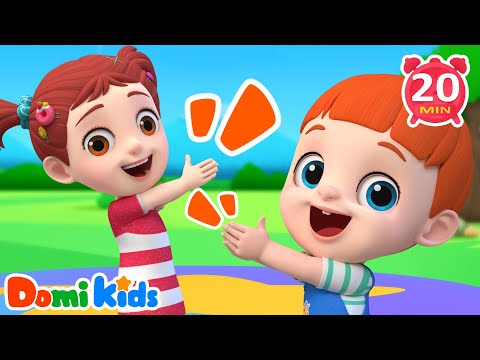 快樂拍手歌👏🎶｜跟著節奏一起動起來｜節奏律動練習｜寶寶愛唱跳｜3D兒歌動畫｜寶貝多米