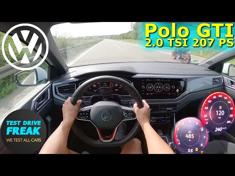2023 Volkswagen Polo GTI DSG 207 PS TOP SPEED GERMAN AUTOBAHN DRIVE POV