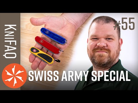 KnifeCenter FAQ #55: Top Rated Swiss Army Knives - Upgraded Blade Steel, Survival SAK