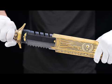 Forging the Gold and Damascus Steel into the Ultimate Warhammer 40K Combat Knife