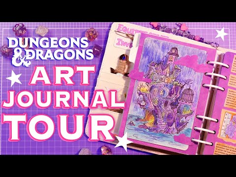 My Updated D&D Art Journal! || ✨2023 Tour✨