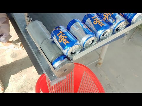 Máy dập lon bia mini , tự chế dụng cụ ép lon bia thủ công tại nhà #hanhphamck