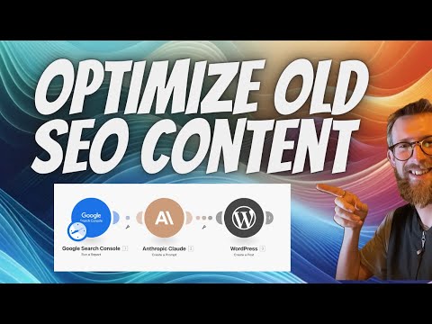Use search console and make.com to optimize old content