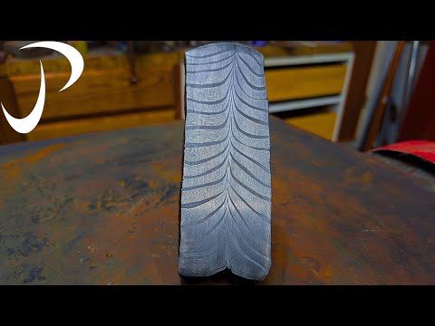Making A Feather Damascus Chef Knife