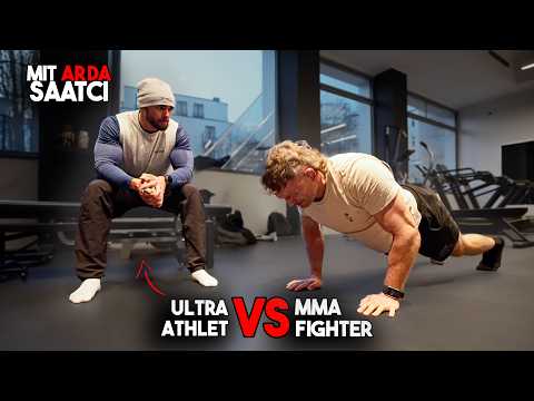 Als Warm Up laufen wir einen Halbmarathon (in Barfußschuhen) mit Arda Saatci