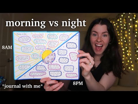 journaling in the MORNING☀️vs at NIGHT🌙