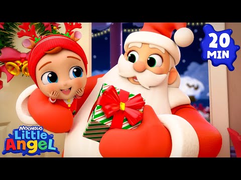 Who's At The Door?! 🚪 Christmas Song! 🎅 | Little Angel Kids Songs & Nursery Rhymes