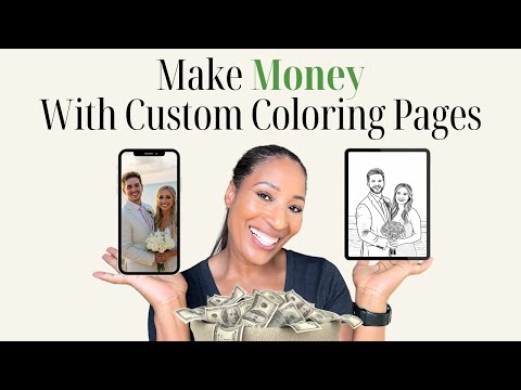 AI Turns Photos into Sellable Coloring Pages on Etsy!