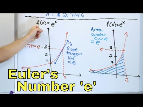 14 - What is Euler's Number 'e', Ln(x) - Natural Log & e^x Functions?
