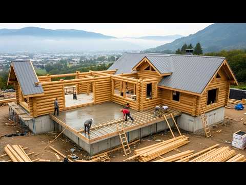 Building a Modern Timber Frame House From Scratch in 2 Years ‪@naturalloghouse‬