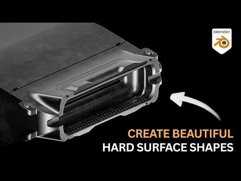 how i create beautiful hard surface designs in Blender