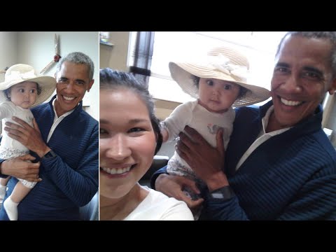 See What Happens After President Obama Asks to Hold Baby at Airport
