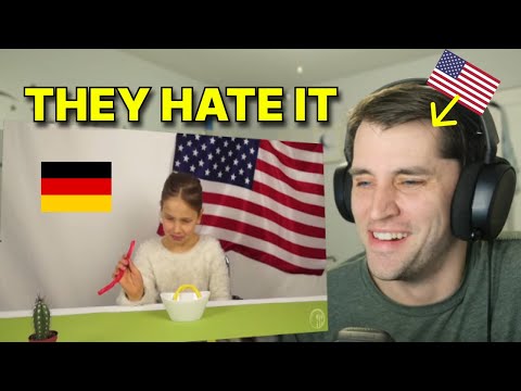 American reacts to German kids eating American sweets FOR THE FIRST TIME
