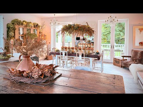 Fall KITCHEN Decorating 🍂 Natural Styling & Thrifted Ideas