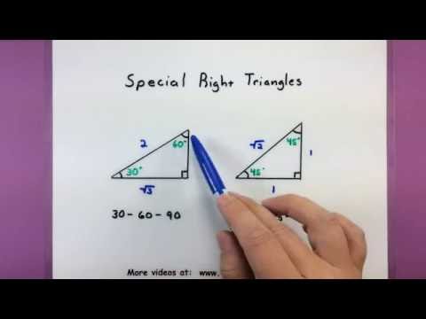 Trigonometry - Special triangles