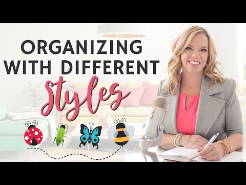 How to ORGANIZE with DIFFERENT Organizing Styles in one Home!