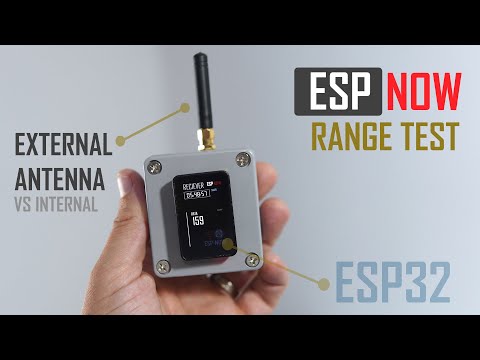 ESP-NOW Range Test | Built-in vs External Antennas on ESP32