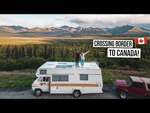 Our First RV BORDER CROSSING! - Epic Camper Van Road Trip Through Canada & Alaska 😍