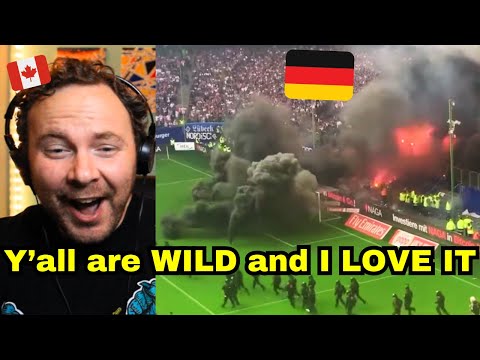 Canadian Guy Reacts to WILD German Football Fans and Ultras