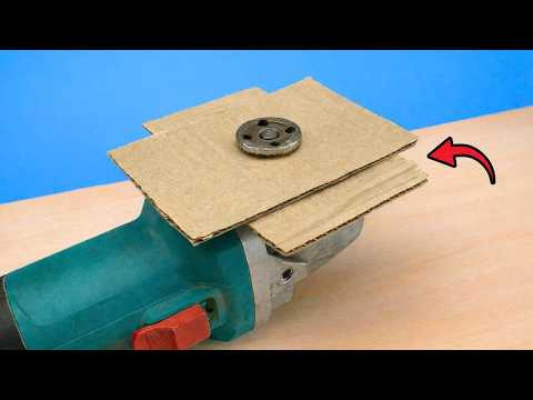 ๐ช Insert Cardboard into an Angle Grinder and Youโll Be Surprised by the Result ๐ฒ