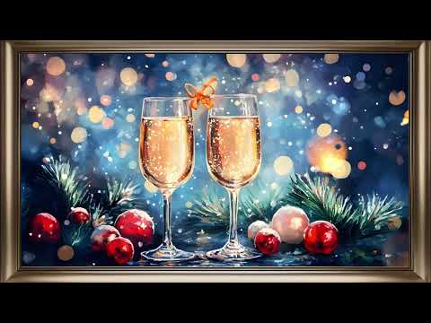 New Year Frame TV Art | Festive Holiday Screensaver Background For Your TV🥂🍾