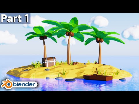 Low Poly Island 🏝️ Part 1 (Beginner Blender Tutorial)