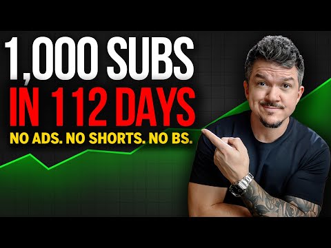1,000 Subscribers in 112 Days | No Ads. No Shorts. Just Strategy.