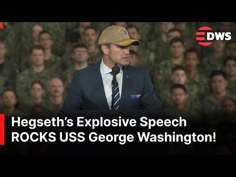 HISTORIC REMARKS: Peter Hegseth Addresses USS George Washington Commanders in Japan | AC1Z