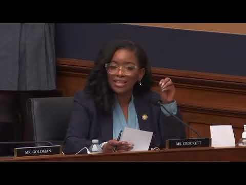 Rep. Jasmine Crockett: Trump Ran for President to Avoid Prison
