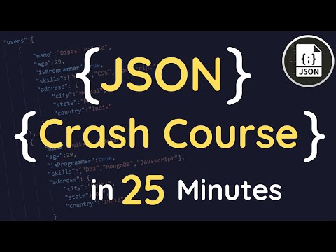 Learn JSON in 25 Minutes | Complete JSON Crash Course | JSON Tutorial for Beginners
