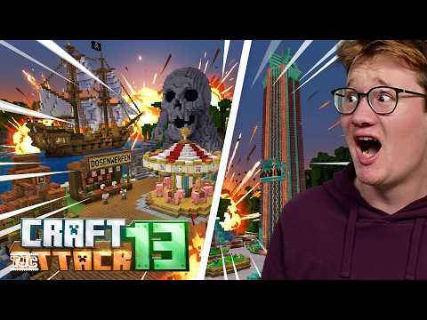 DER FREIZEITPARK HAT GEÖFFNET und ALLE auf dem Server sind dabei | Craft Attack 13