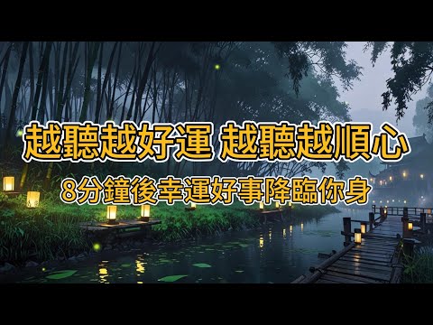 [100%無廣告 吸引力法則音樂]💫好運四面八方來，所求必達 🍀只需聽 好運就自動找上門 聽完後8分鐘，宇宙將為你開啟幸運之門💖 #2024 #吸引力法則