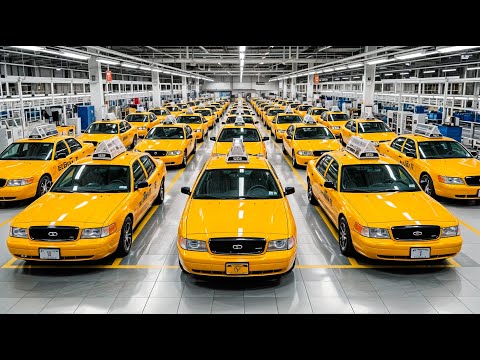 New York's Iconic Yellow Taxi: The Ford Crown Victoria Complete Production Process
