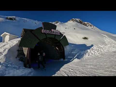 Tunnel - Piste bleue - La Plagne - Janvier 2022 - GoPro10 HD