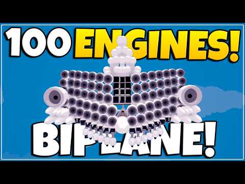 I Built A BIPLANE WITH 100 ENGINES In Aviassembly