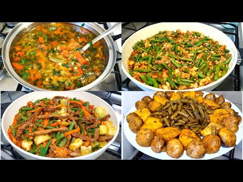 ФАСОЛЬ - Замороженная Стручковая! 4 Вкусных Блюда😋Один Рецепт  Лучше Другого