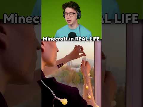 Minecraft Windows in REAL LIFE?😱 #reaction