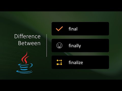 Tricky Interview Question | Difference between final, finally and finalize in Java